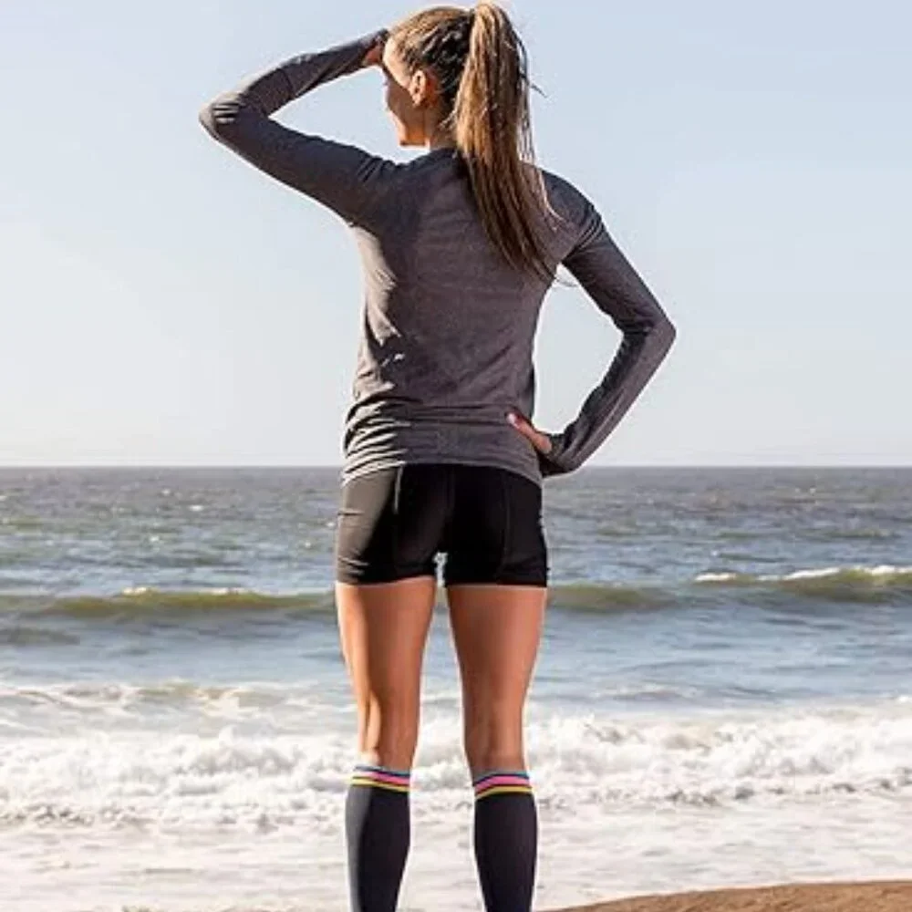 Lily Trotters Slate Grey Compression Sleeves 15-20 mmHG, Size L/XL - Picture 2 of 6